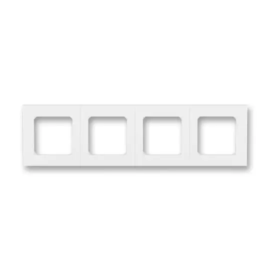 3901H-A05040 03  Rámeček pro elektroinstalační přístroje, čtyřnásobný, bílá / bílá